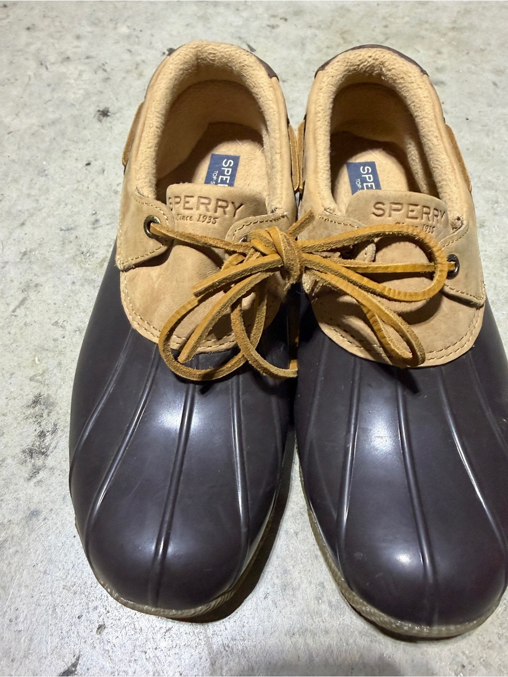 Sperry Men’s Brown and Tan Duck Boots